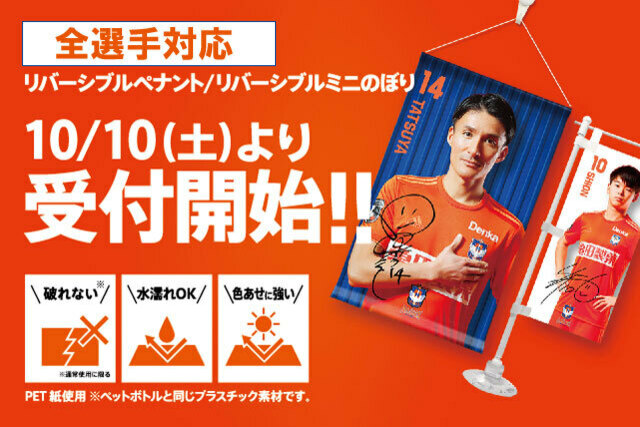 【期間限定予約受付・全選手対応】リバーシブルペナント＆ミニのぼりでお部屋をアルビカラーに！ 